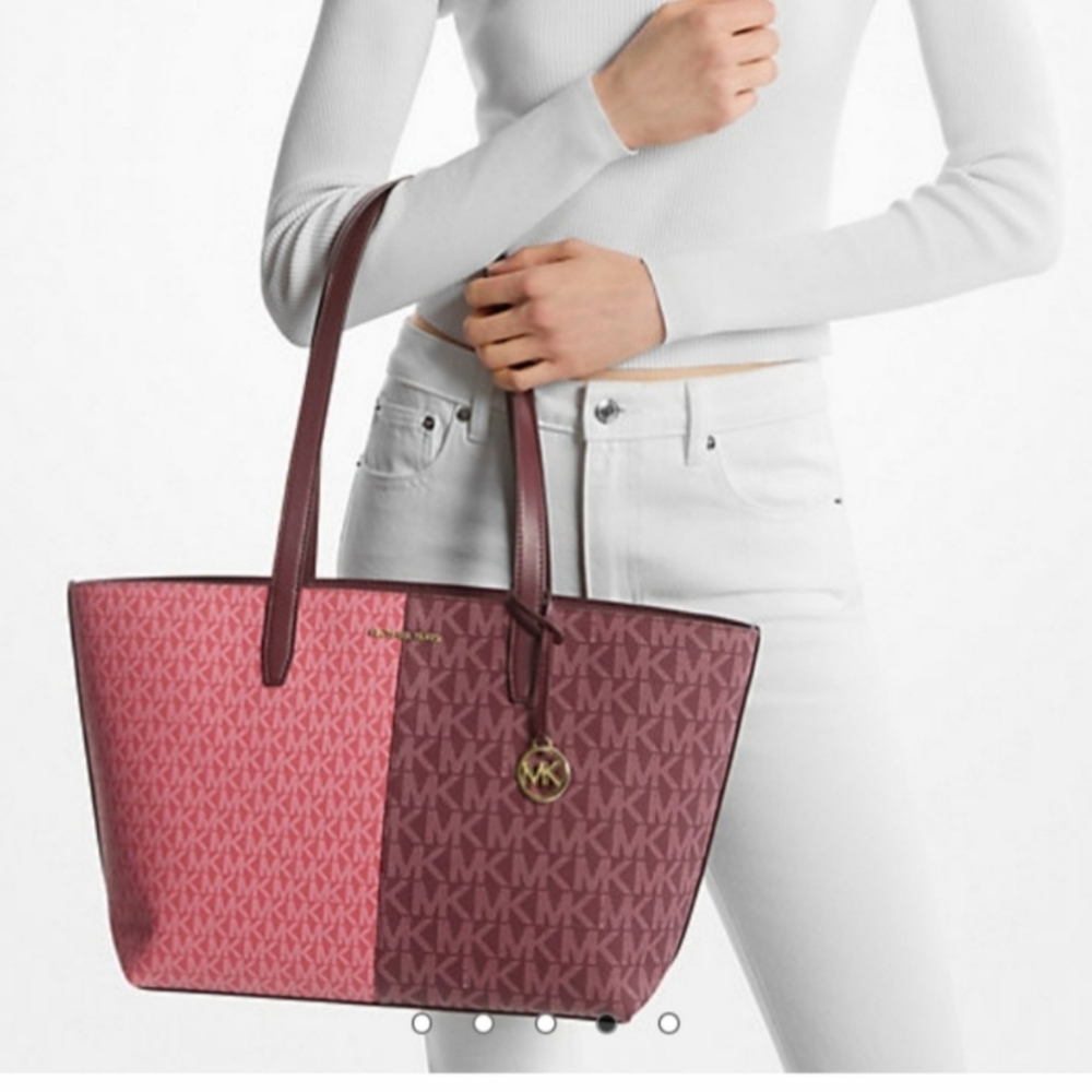 Michael Kors Pink Burgundy Tote; Brand new in original packaging; Gorgeous!!!
